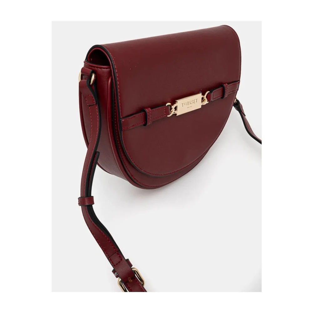 Twinset Kleine Synthetisch Leren Handtas met Magnetische Sluiting Red Dames