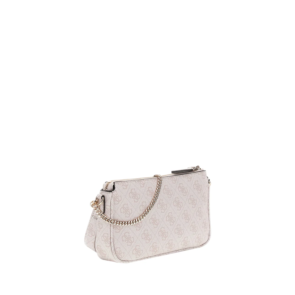 Guess Multicolor Trendy Handtas met Gouden Accenten Beige Dames