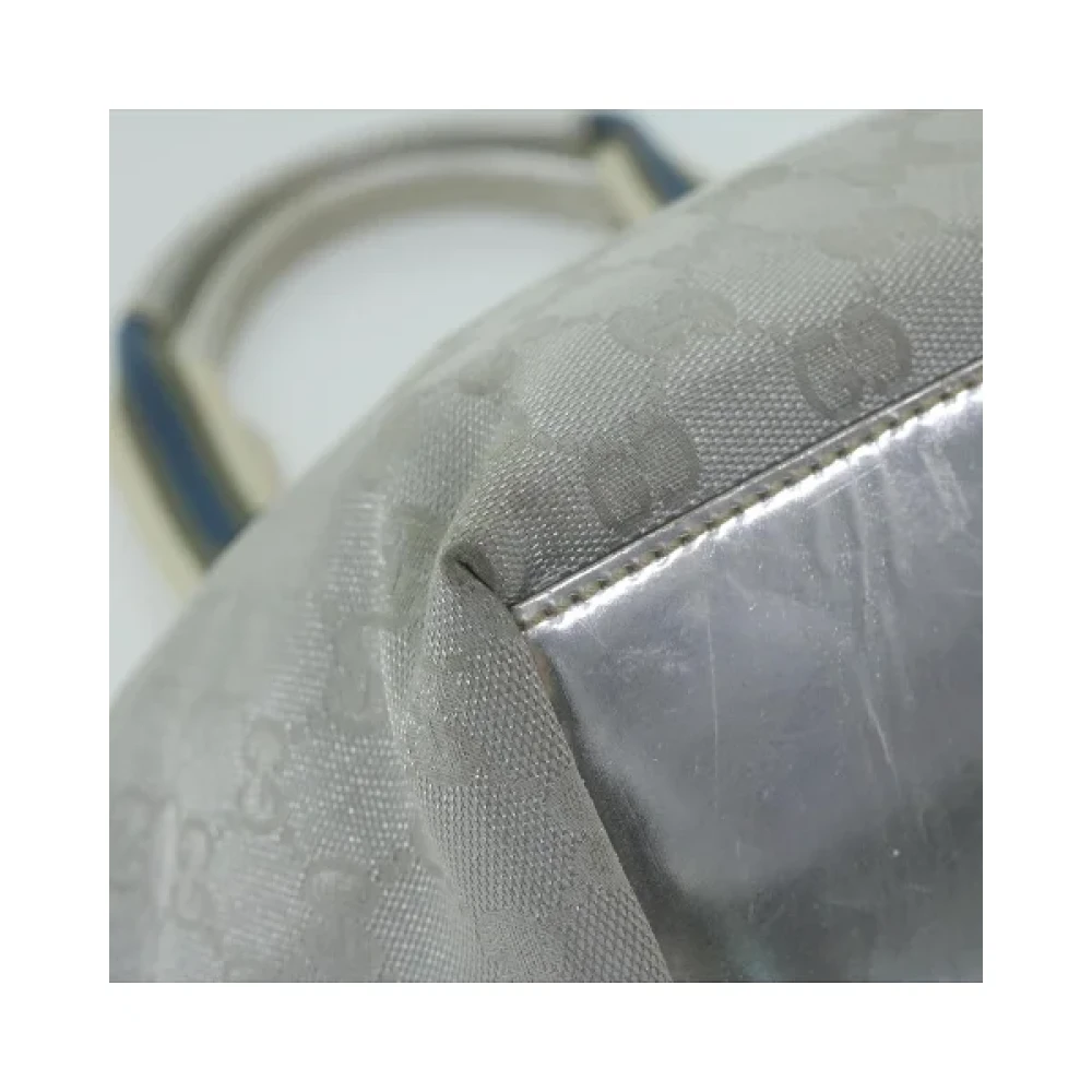 Gucci Vintage Pre-owned Canvas handbags Gray Dames