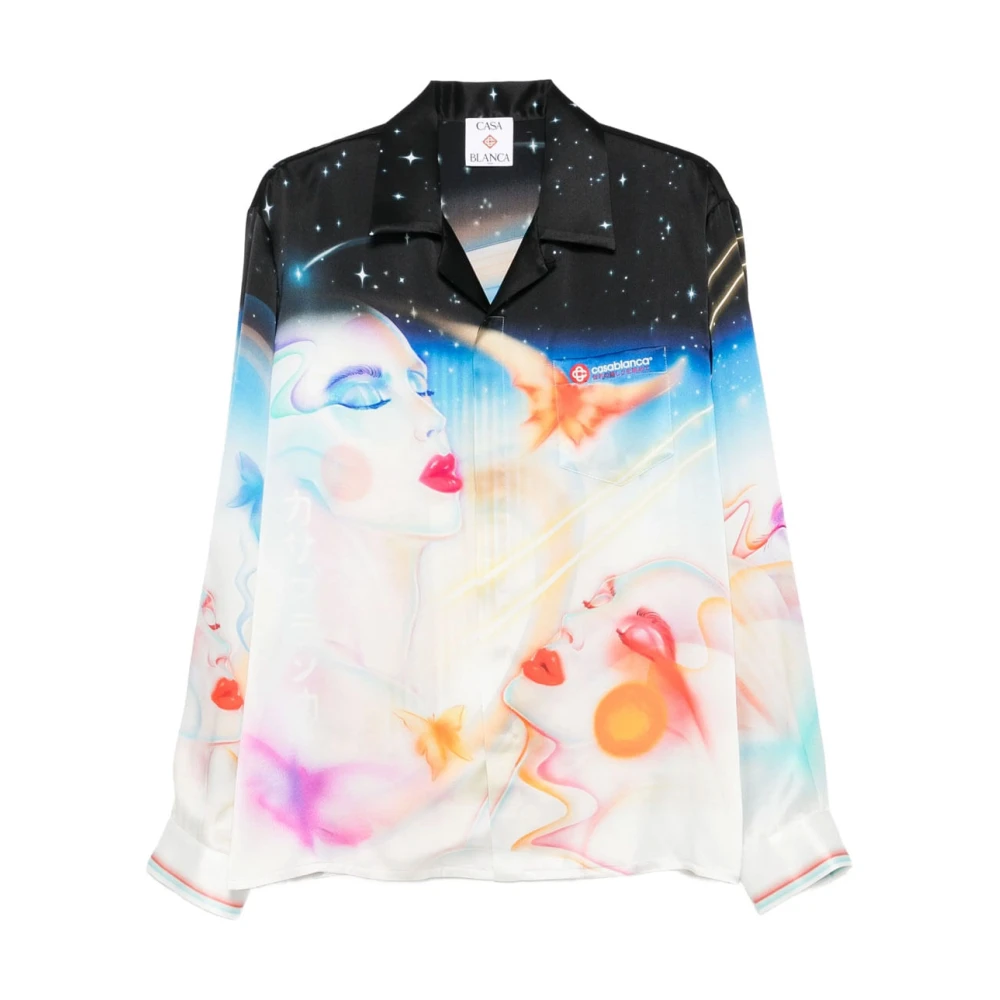 Casablanca Men's Multicolor Casual Shirts, L, Stylish Shirt For