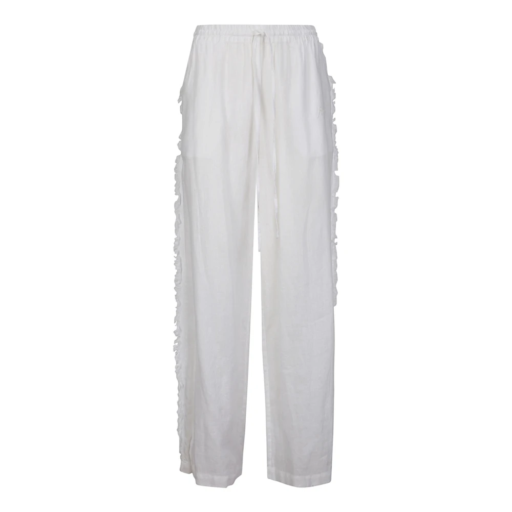 P.a.r.o.s.h. Wide Trousers White Dames
