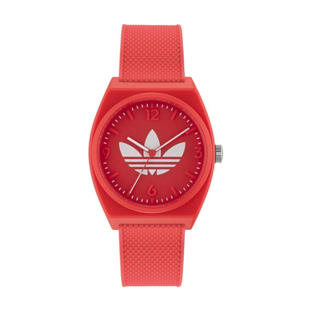 Adidas Unisex Red Silicone Quartz Analog Watch