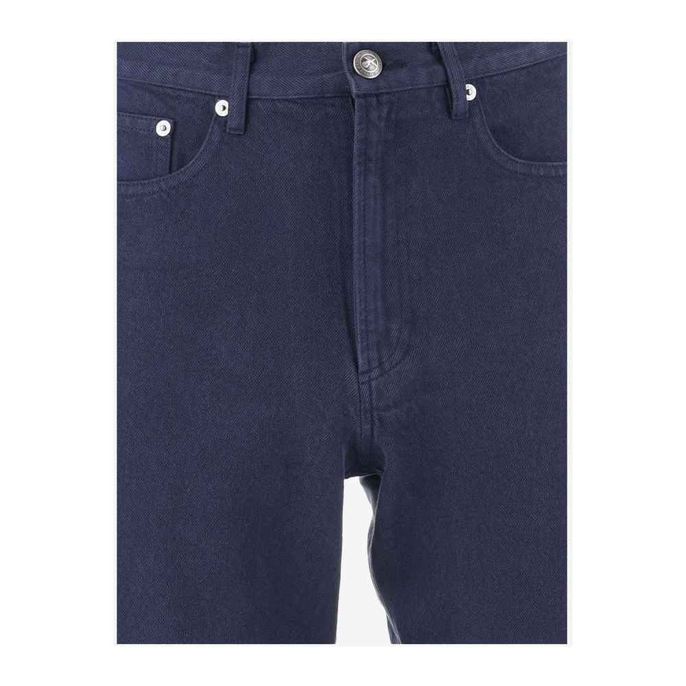 A.p.c. Navy Katoen Denim Jeans Klassieke Stijl Blue Heren