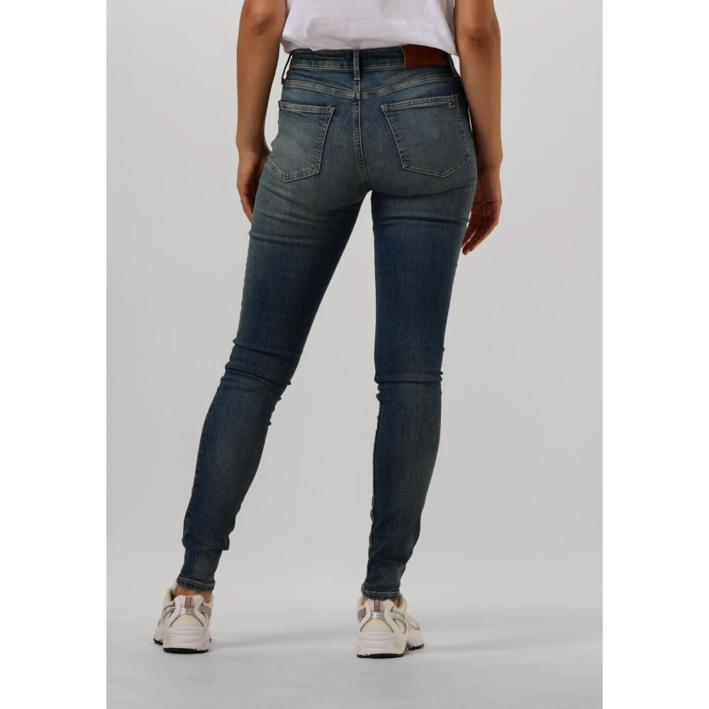 Tommy Hilfiger Como Skinny Jeans voor Stijlvol Comfort Blue Dames