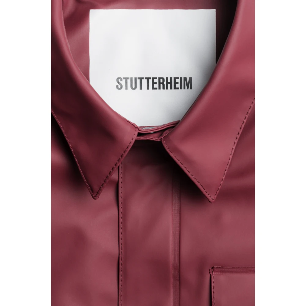 Stutterheim Waterdichte Winter Overshirt Jas Red Heren