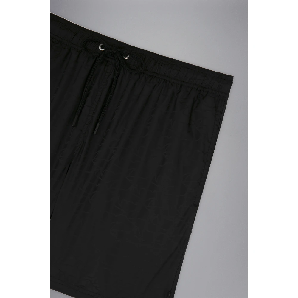 PAUL & SHARK Zwarte Polyester Zwembroek Black Heren