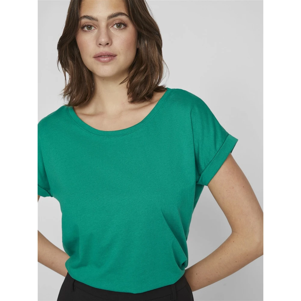 Vila Dreamers Pure Donna T-Shirt Green Dames