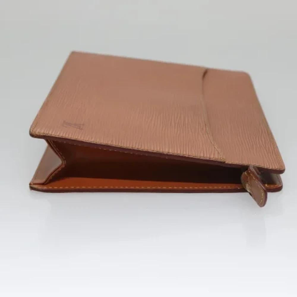 Louis Vuitton Vintage Pre-owned Leather clutches Brown Dames