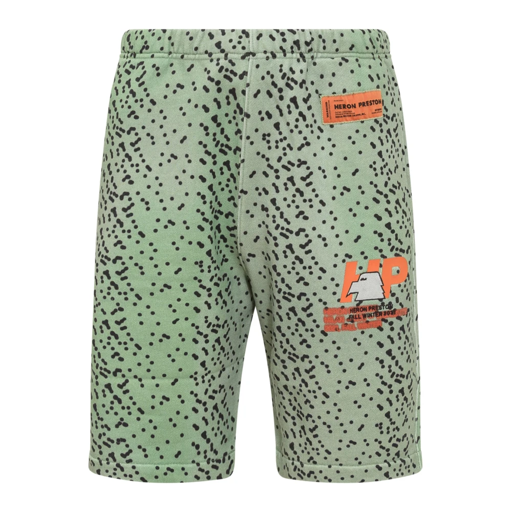 Heron Preston Men's Green Casual Shorts, S, Casual Shorts