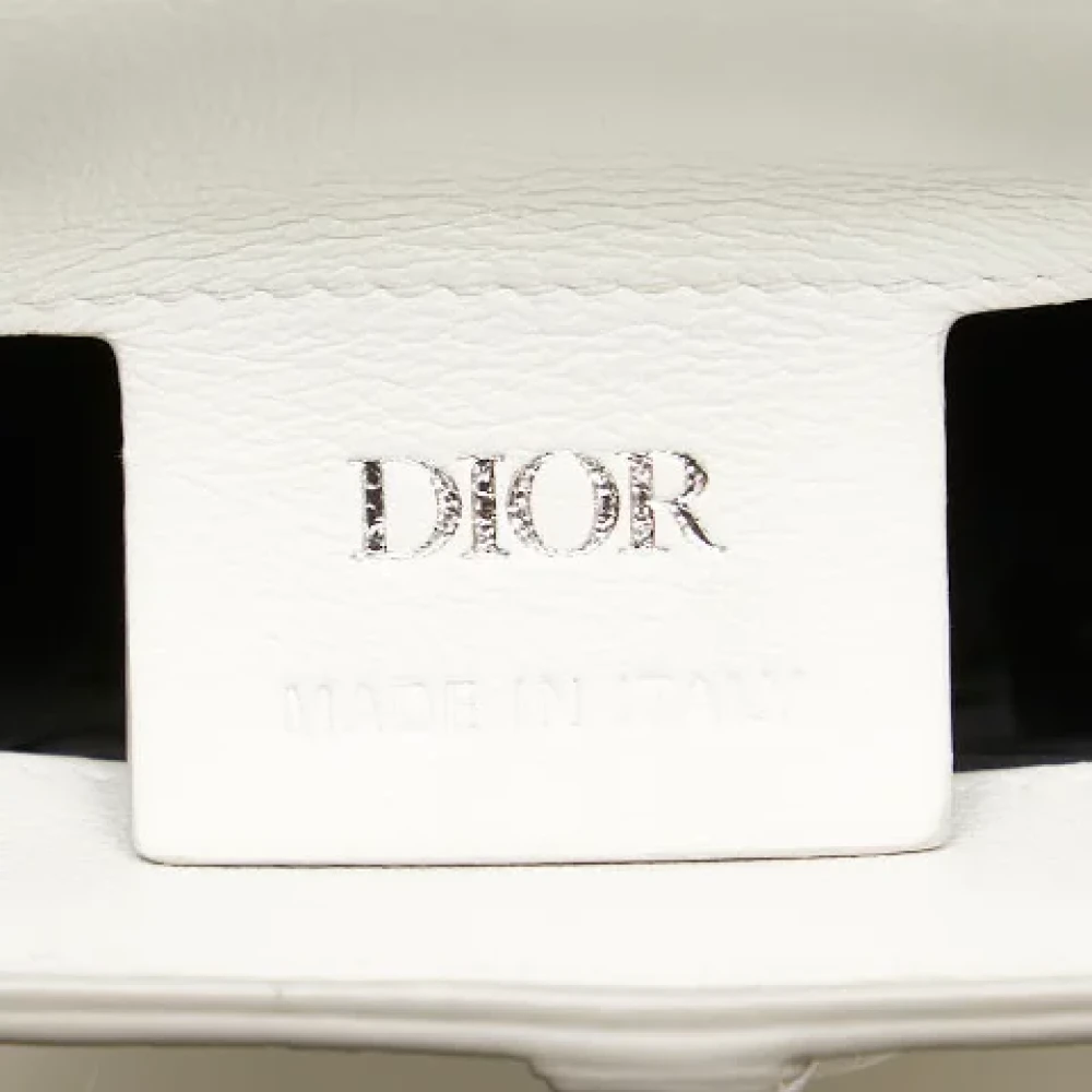 Dior Vintage Pre-owned Leather crossbody-bags White Dames