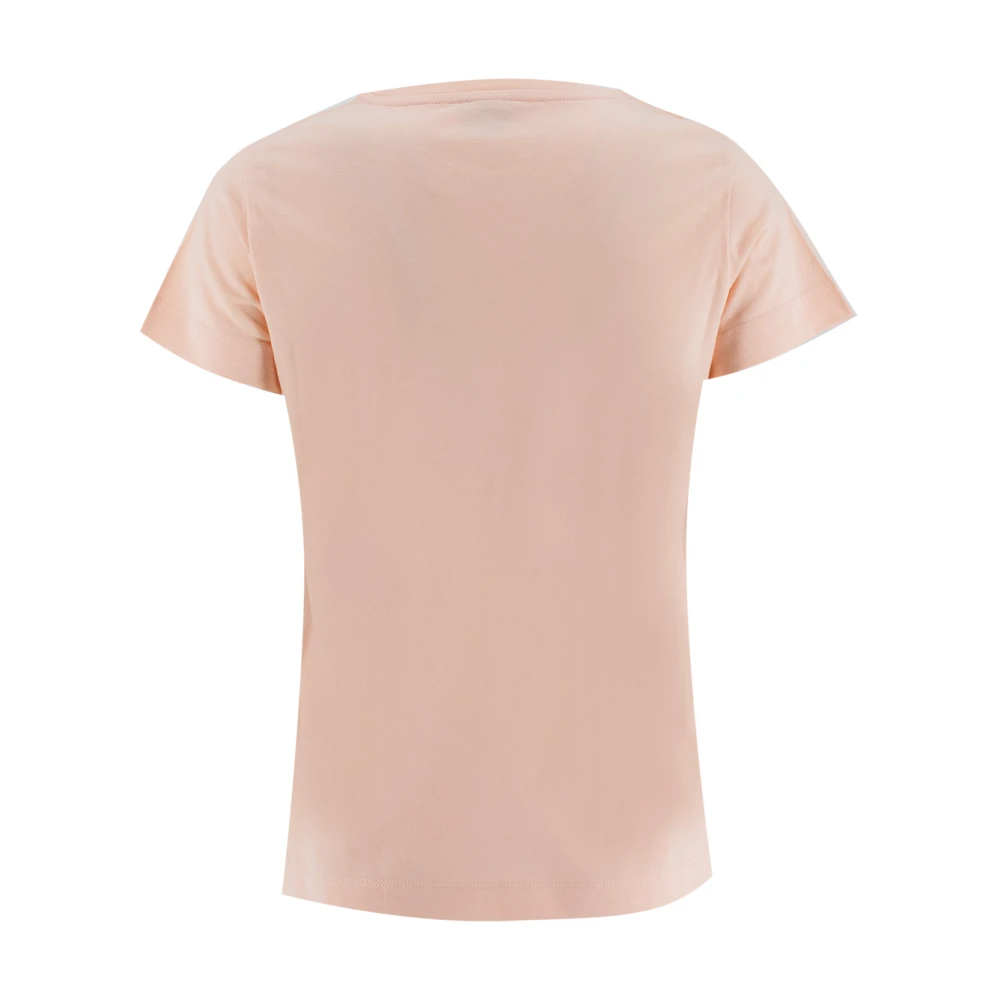 pinko Katoenen T-shirt met Love Birds borduursel Pink Dames