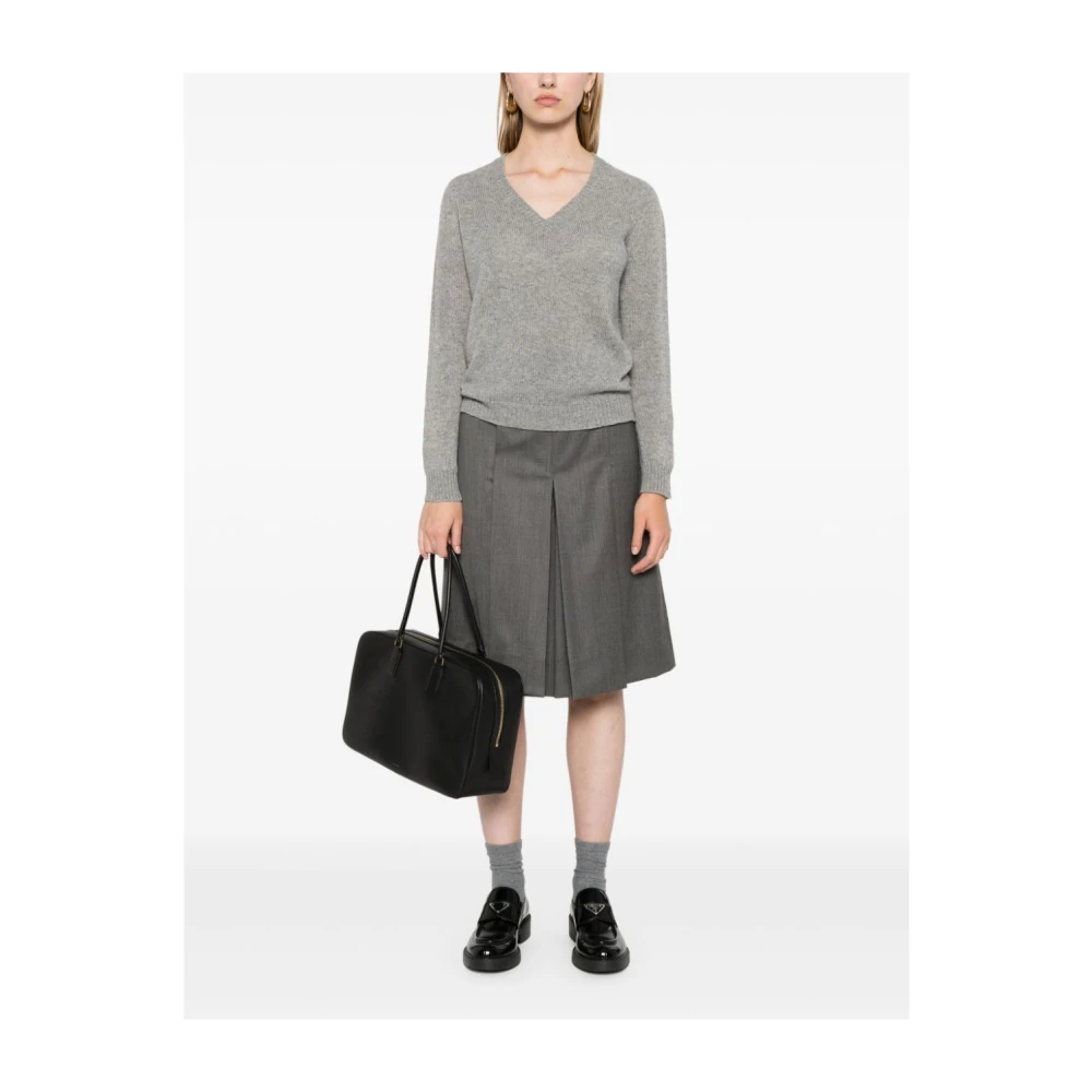 Fabiana Filippi Casual Jersey Top Gray Dames