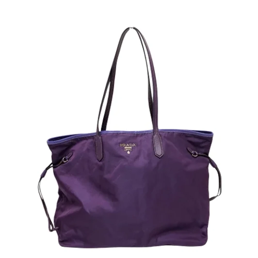 Prada Vintage Pre-owned Fabric totes Purple Dames