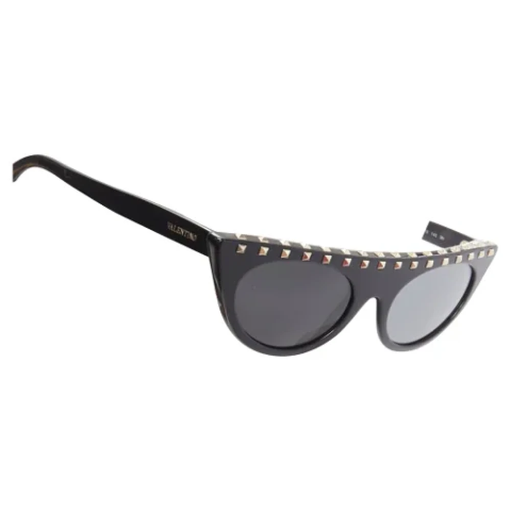 Valentino Vintage Pre-owned Acetate sunglasses Black Dames