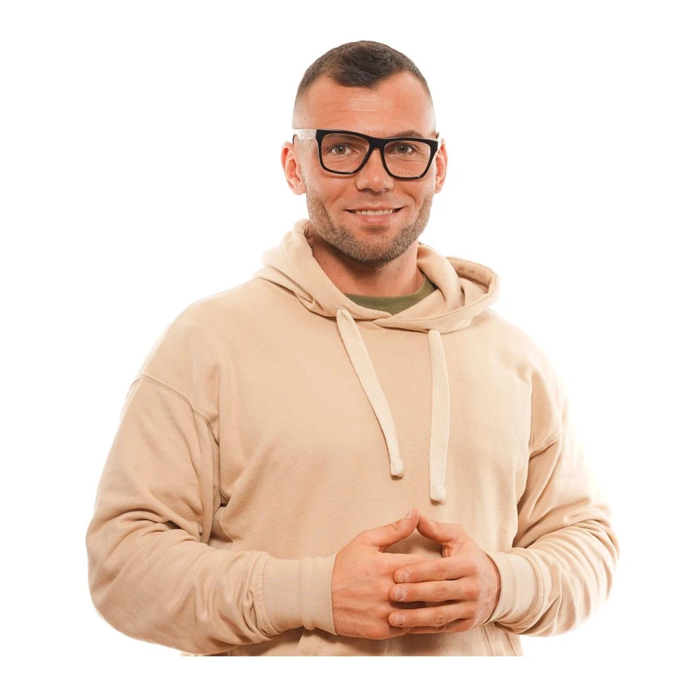 sandro Zwarte Acetaat Optische Monturen voor Mannen Black Heren