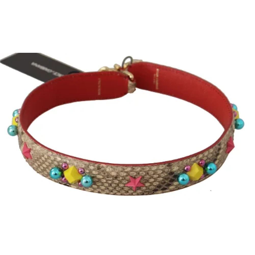 Dolce & Gabbana Pre-owned Leather home-office Multicolor Dames
