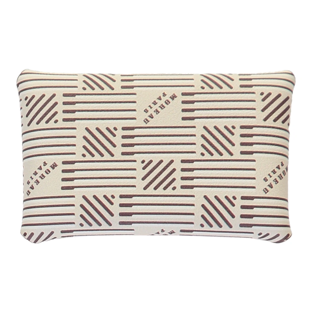 Moreau Paris Origami Logo Leren Kaarthouder Beige Dames