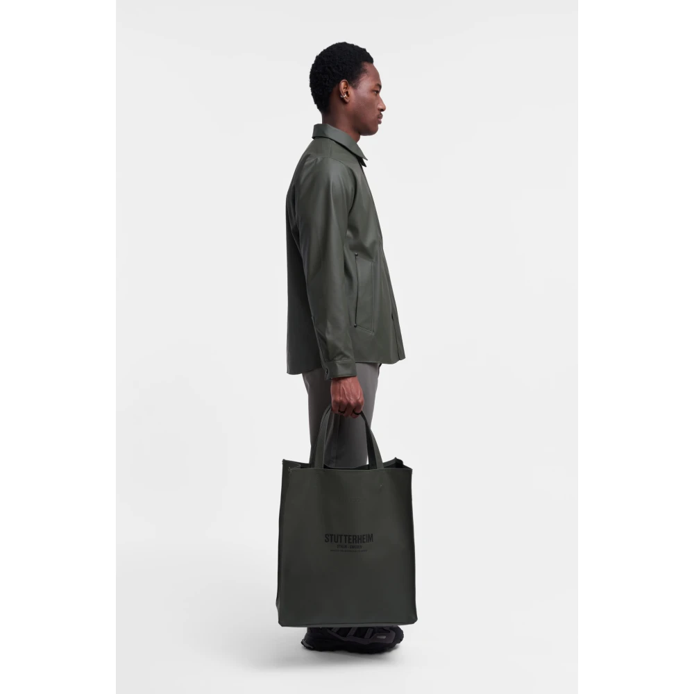 Stutterheim Waterdicht Overshirt voor Mannen Green Heren