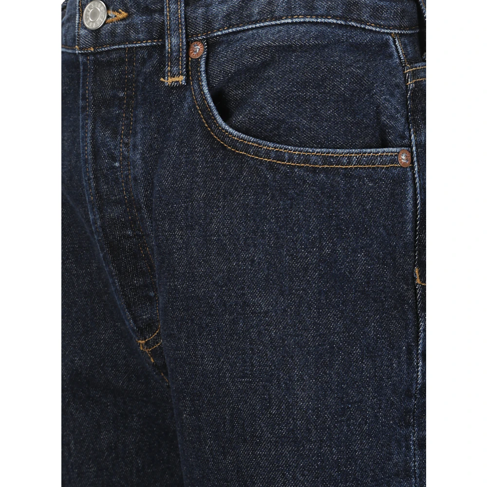 Agolde Hoge taille rechte pijp jeans Blue Dames