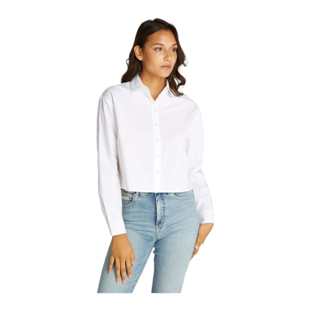Calvin Klein Jeans Lange mouwen overhemd White Dames