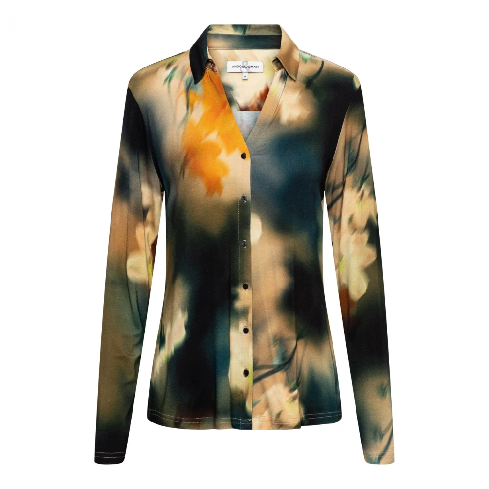 &Co Woman Overhemd met lange mouwen effen kleur Multicolor Dames