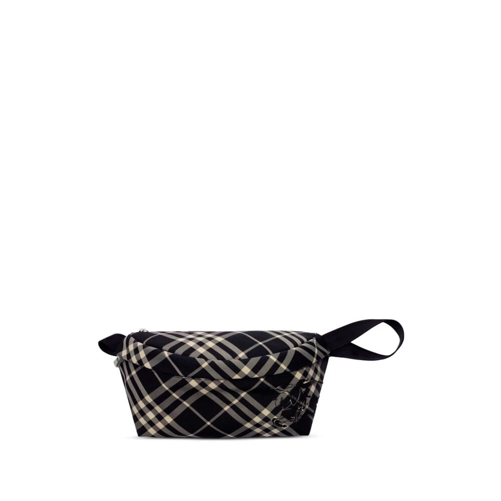 Burberry Vintage Check Bum Bag met Equestrian Knight motief Black Heren