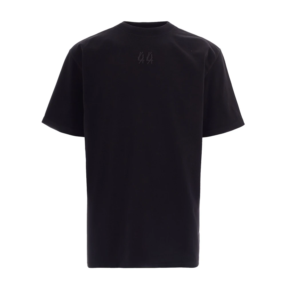 44 Label Group Men's Black Patched Solid Risk T-Shirt