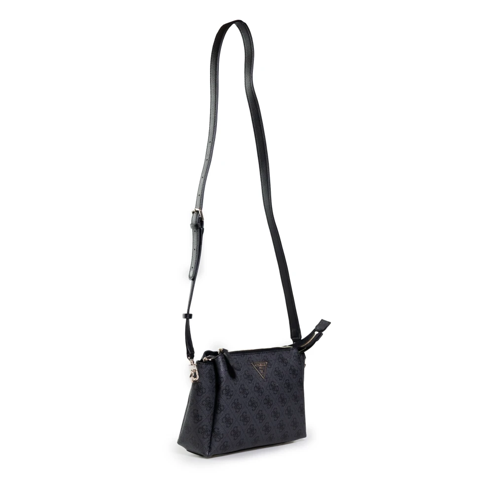Guess Grijze Bedrukte Schoudertas met Rits Gray Dames