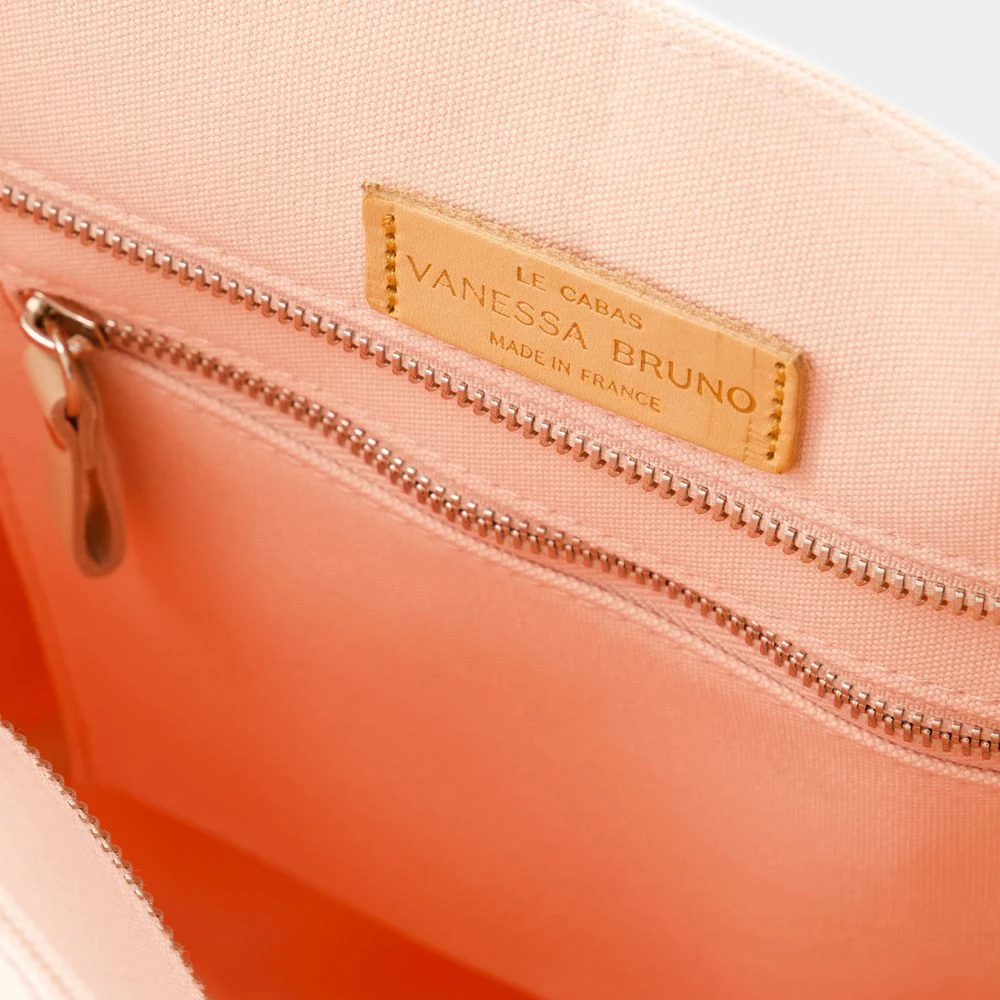 Vanessa Bruno Roze Katoenen Winkel Tas Dubbel Dragen Pink Dames