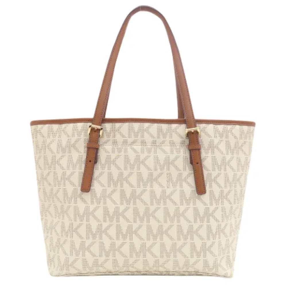 Michael Kors Pre-owned Canvas shoulder-bags Beige Dames