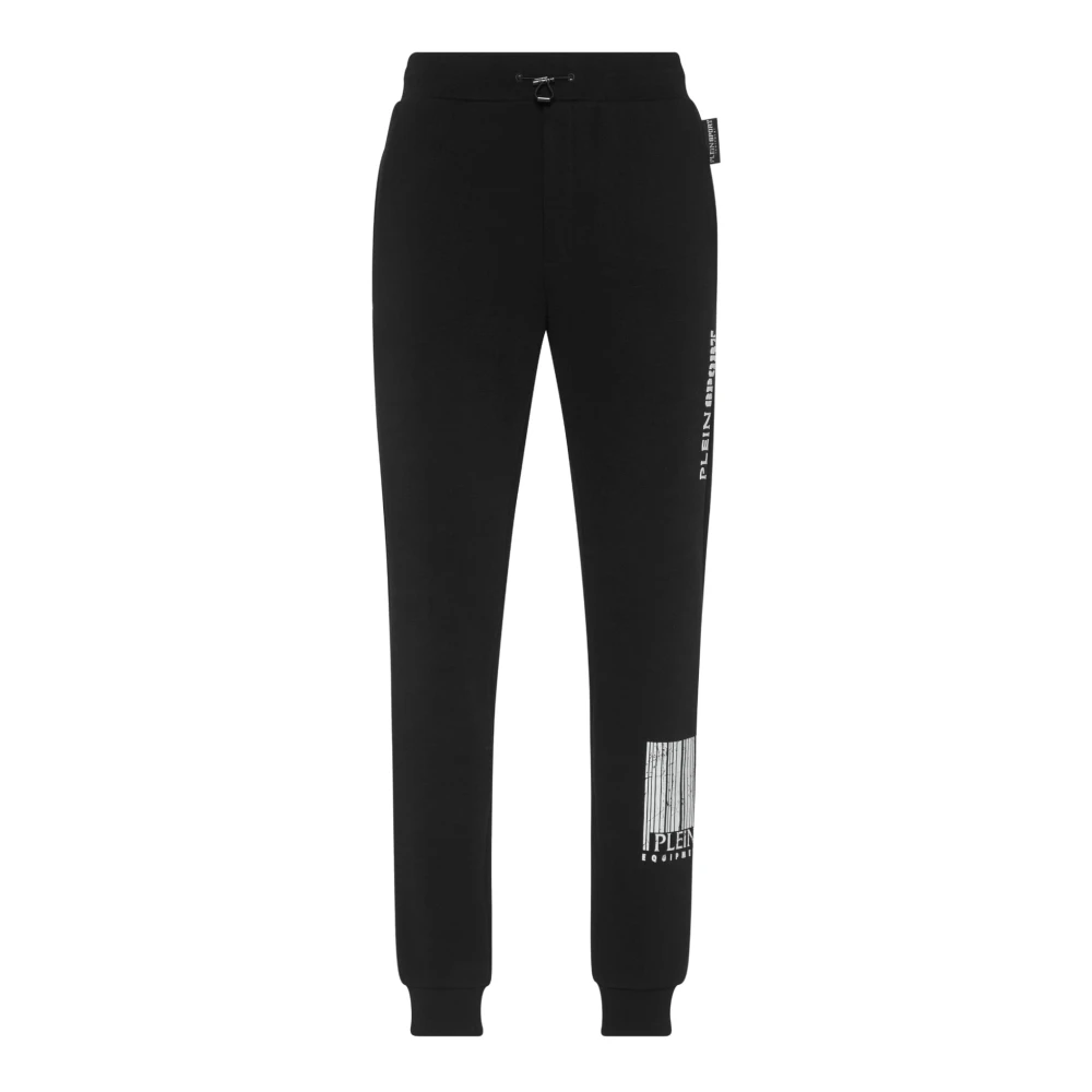 Plein Sport Katoenen Joggingbroek met Logoprint Black Heren