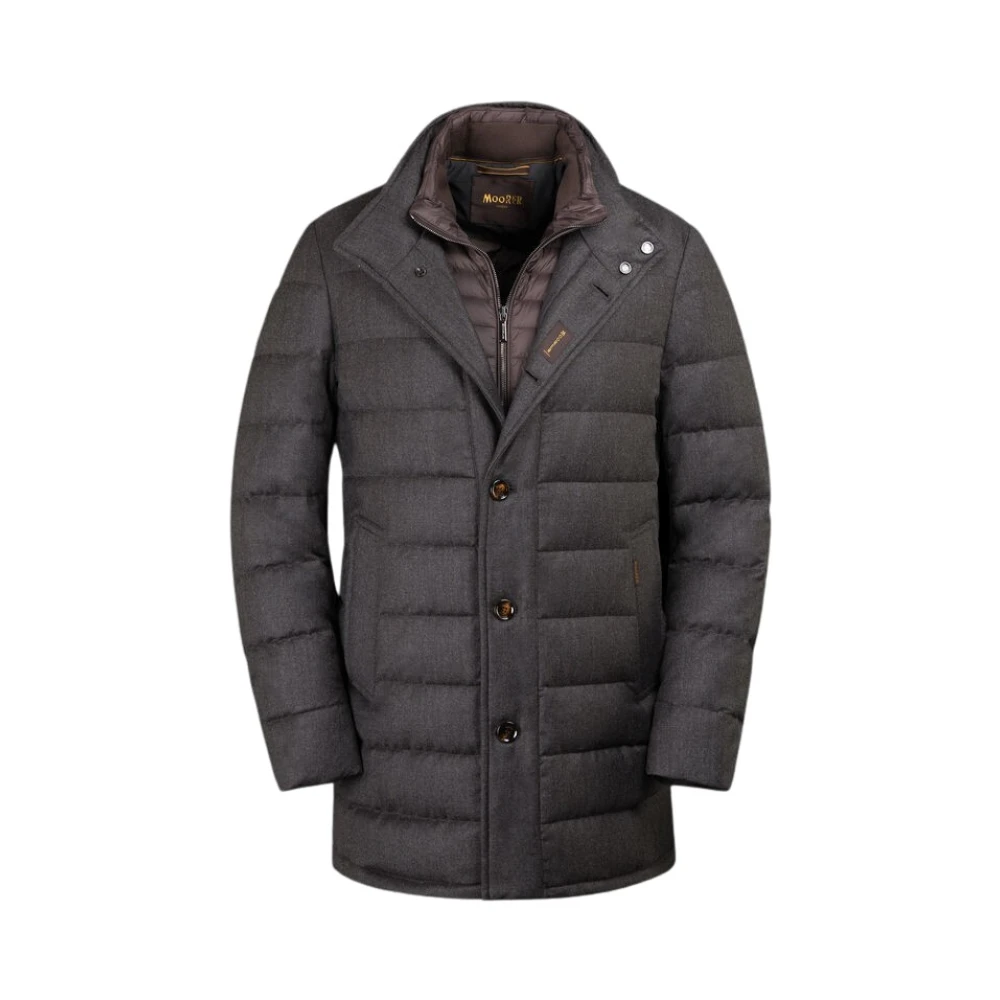 Moorer Men's Brown Down Coats, 2XL, Calegari Coat