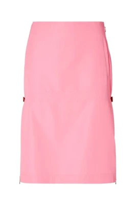 Zip-detail Midi Skirt