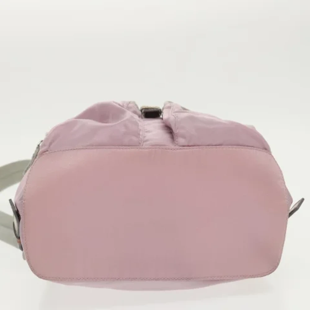 Prada Vintage Pre-owned Nylon backpacks Pink Dames