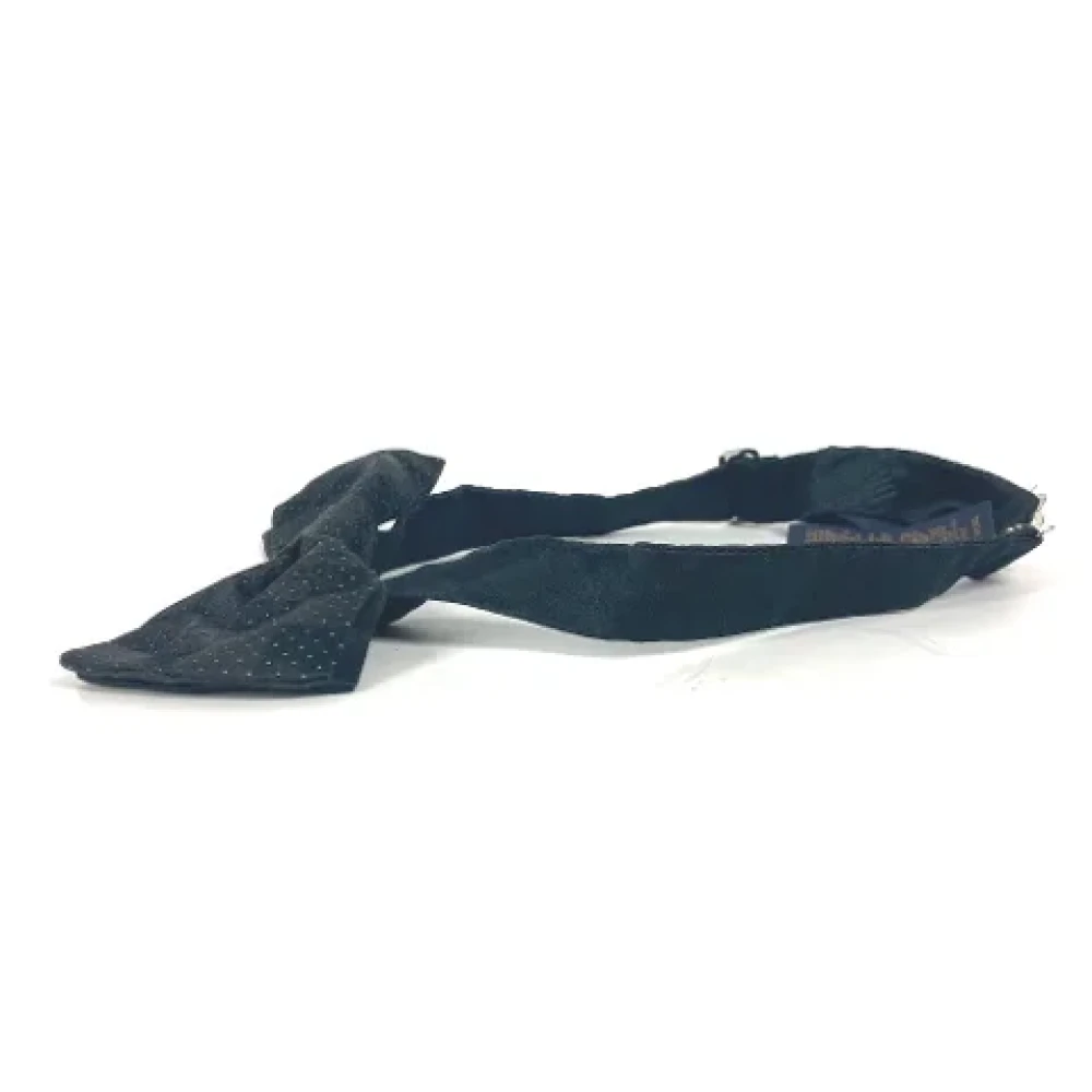 Louis Vuitton Vintage Pre-owned Silk hair-accessories Black Dames