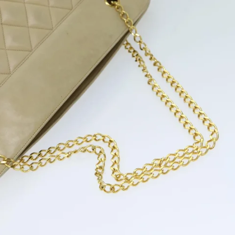 Chanel Vintage Pre-owned Leather chanel-bags Beige Dames