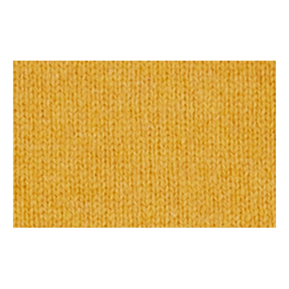 Gallo Mannen effen geel ronde hals Yellow Heren