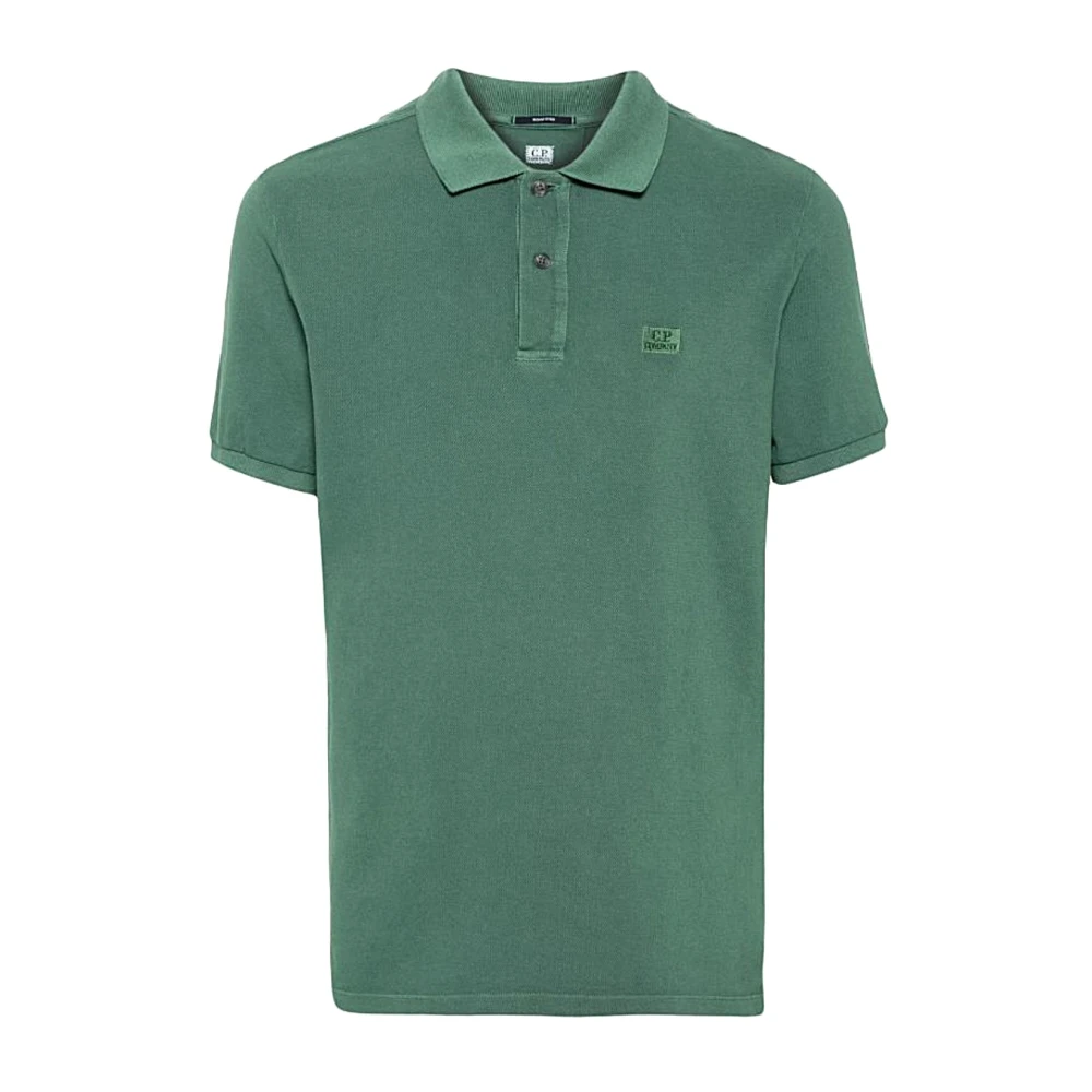 C.P. Company Klassiek Poloshirt in Diverse Kleuren Green Heren