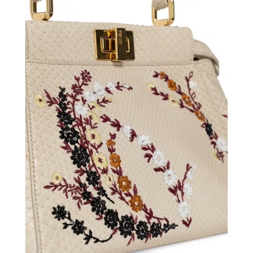 Fendi Vintage Pre-owned Fabric crossbody-bags Beige Dames