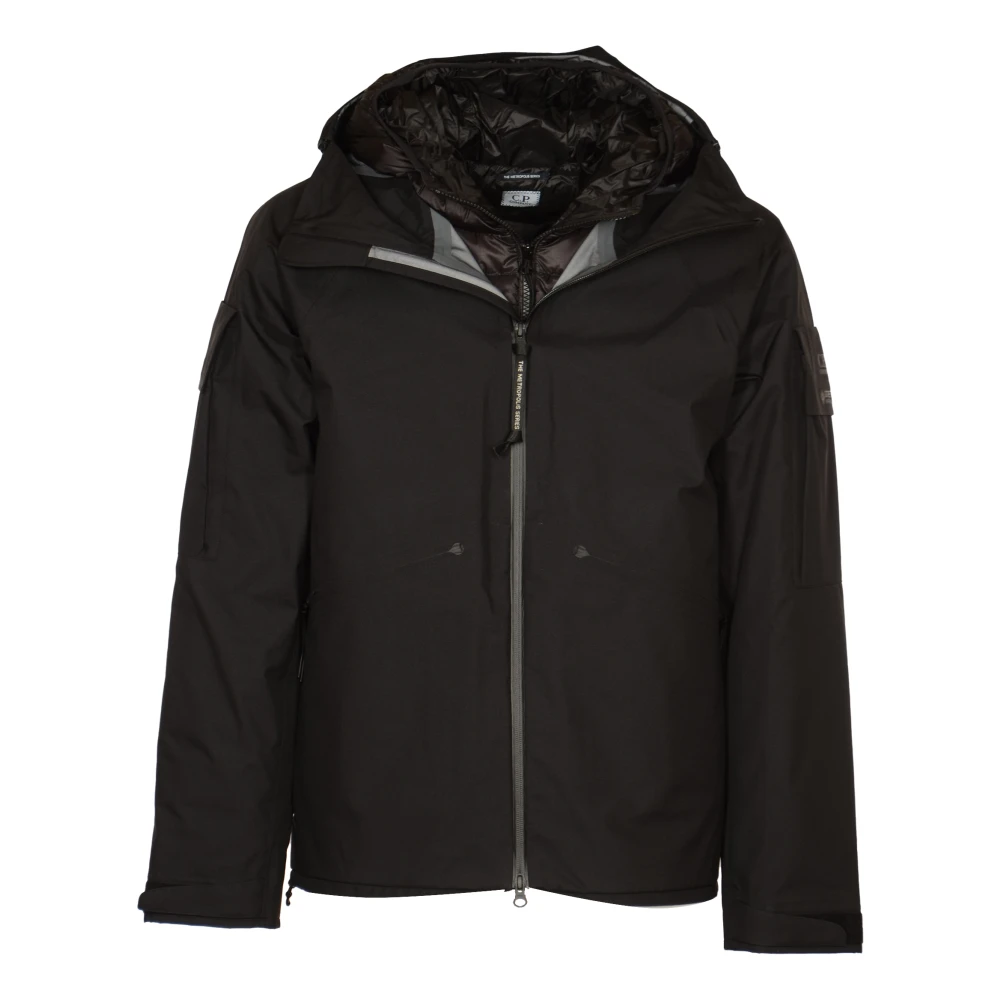 C.P. Company Zwarte GoreTex Infinium Medium Jas Black Heren