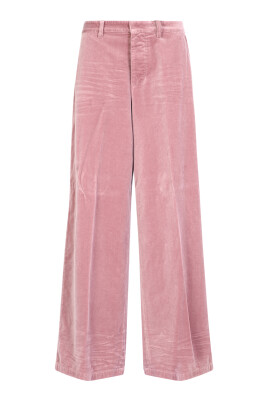 pantalon-large-en-velours-rose