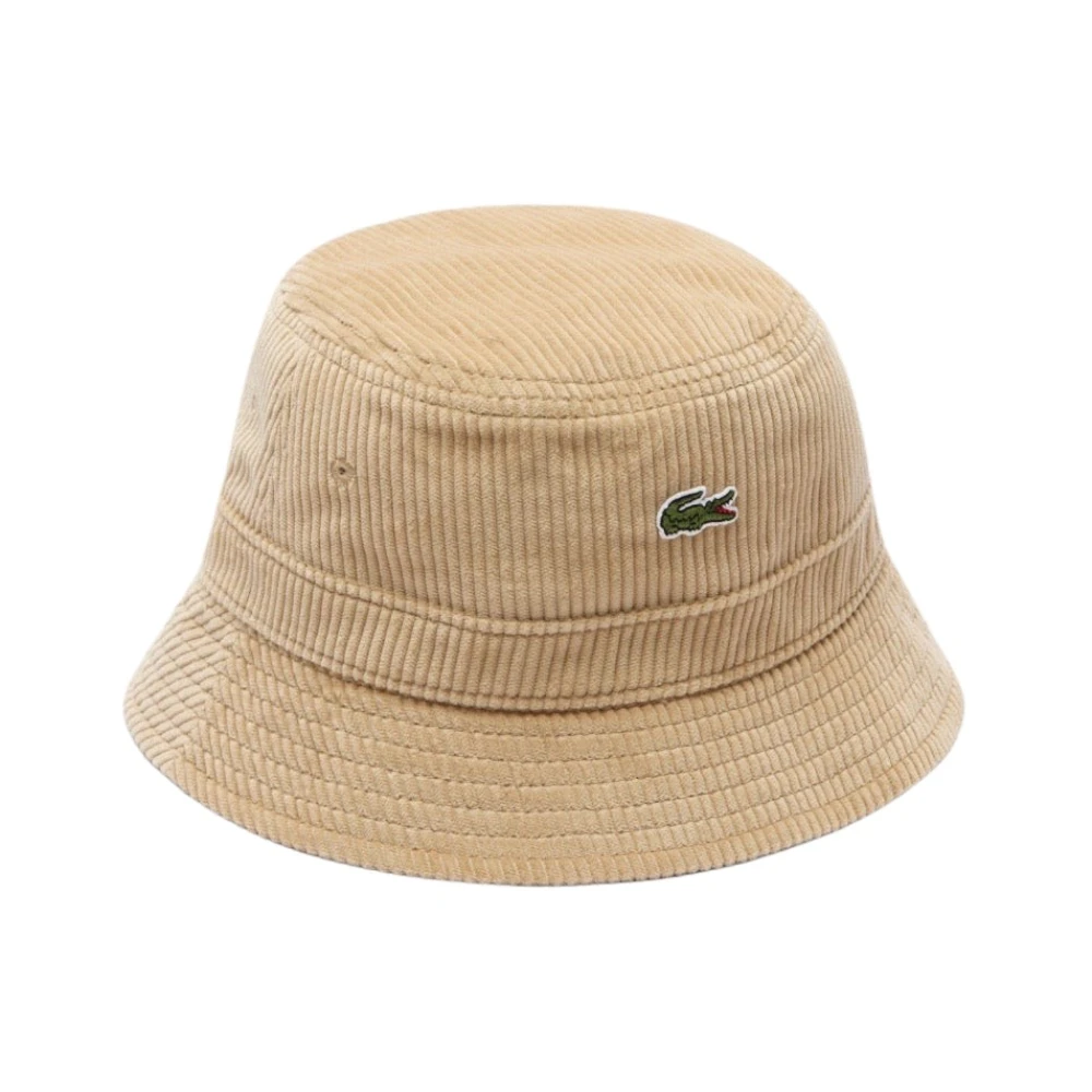 Lacoste Ribfluwelen Bob Hoed Beige Heren