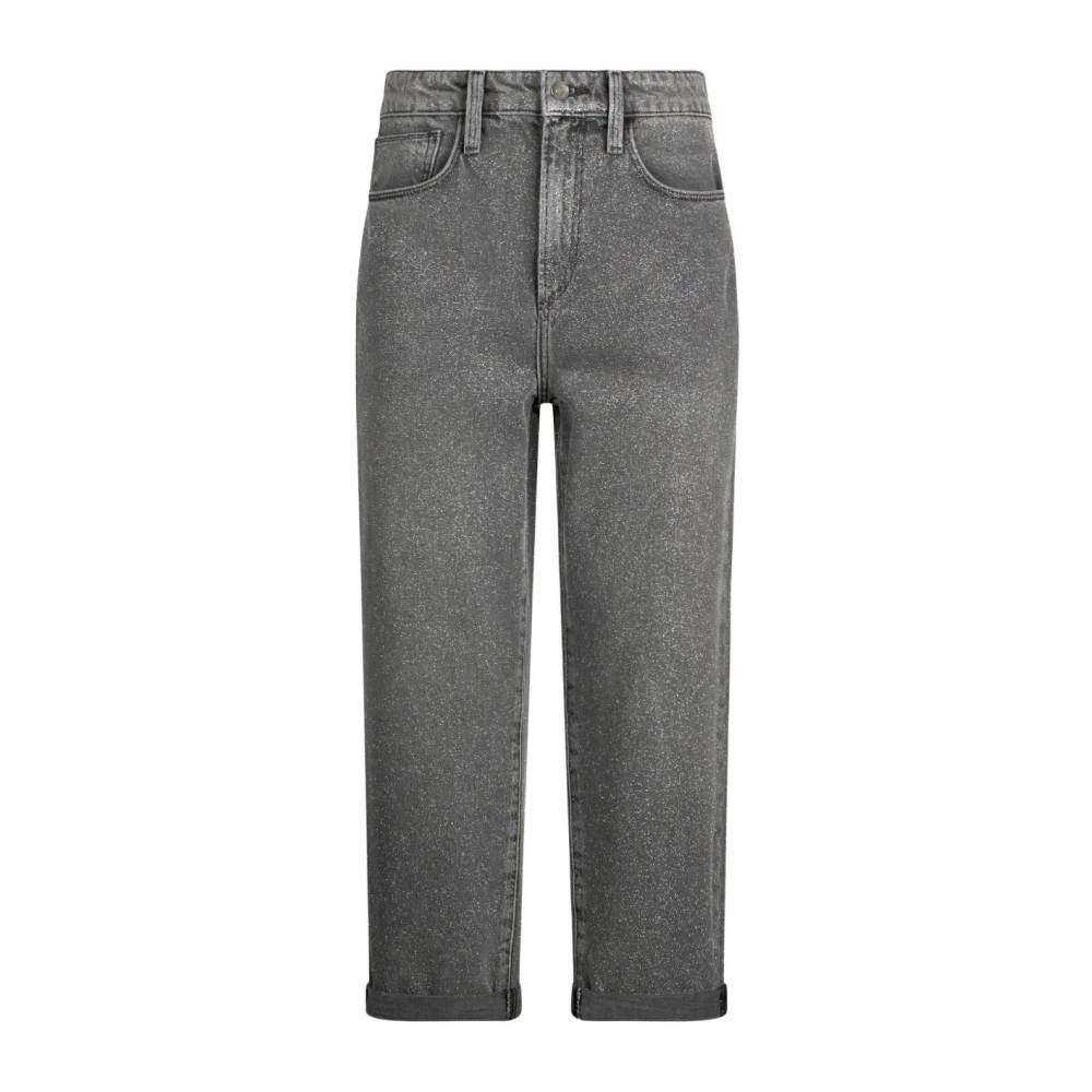 Liu Jo Women's Black Straight Fit Jeans, W27, Stylish And Silver Jeans