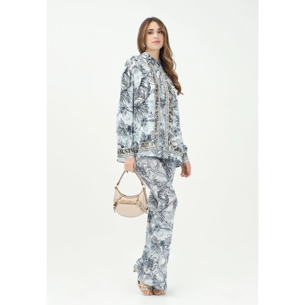 Just Cavalli Tropische Palazzo Broek Multicolor Dames