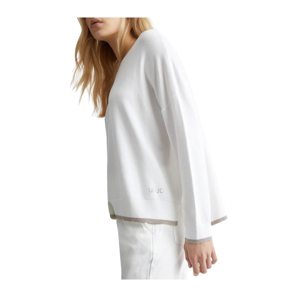 Liu Jo Witte Sweater Ma4074 Ms49I Stijl White Dames