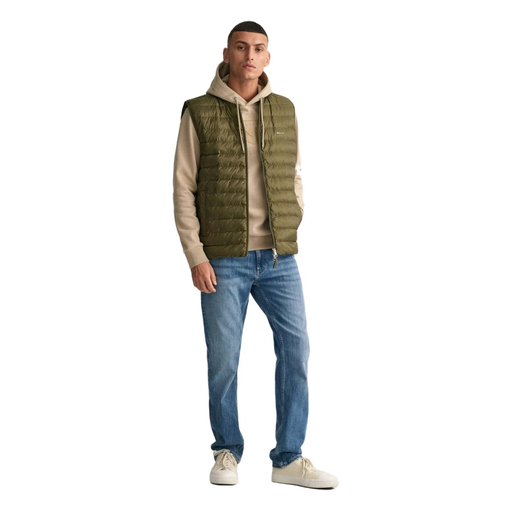 Gant Bomber Vest Green Heren