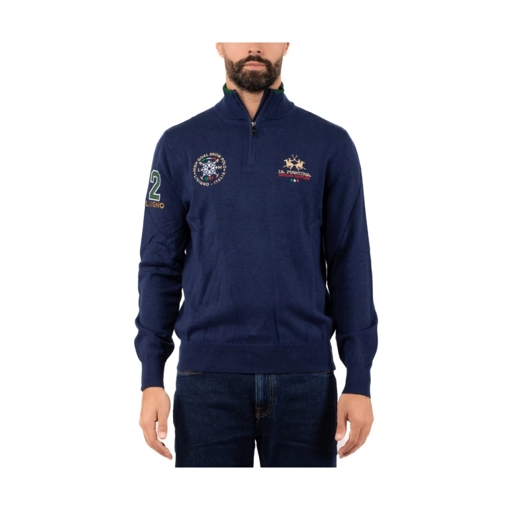 LA MARTINA Heren Polo Shirt Klassieke Stijl Blue Heren