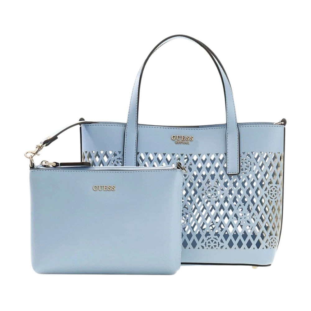 Guess Blue Handbags, Female, One Size, Letty 2 In 1 Mini Tote