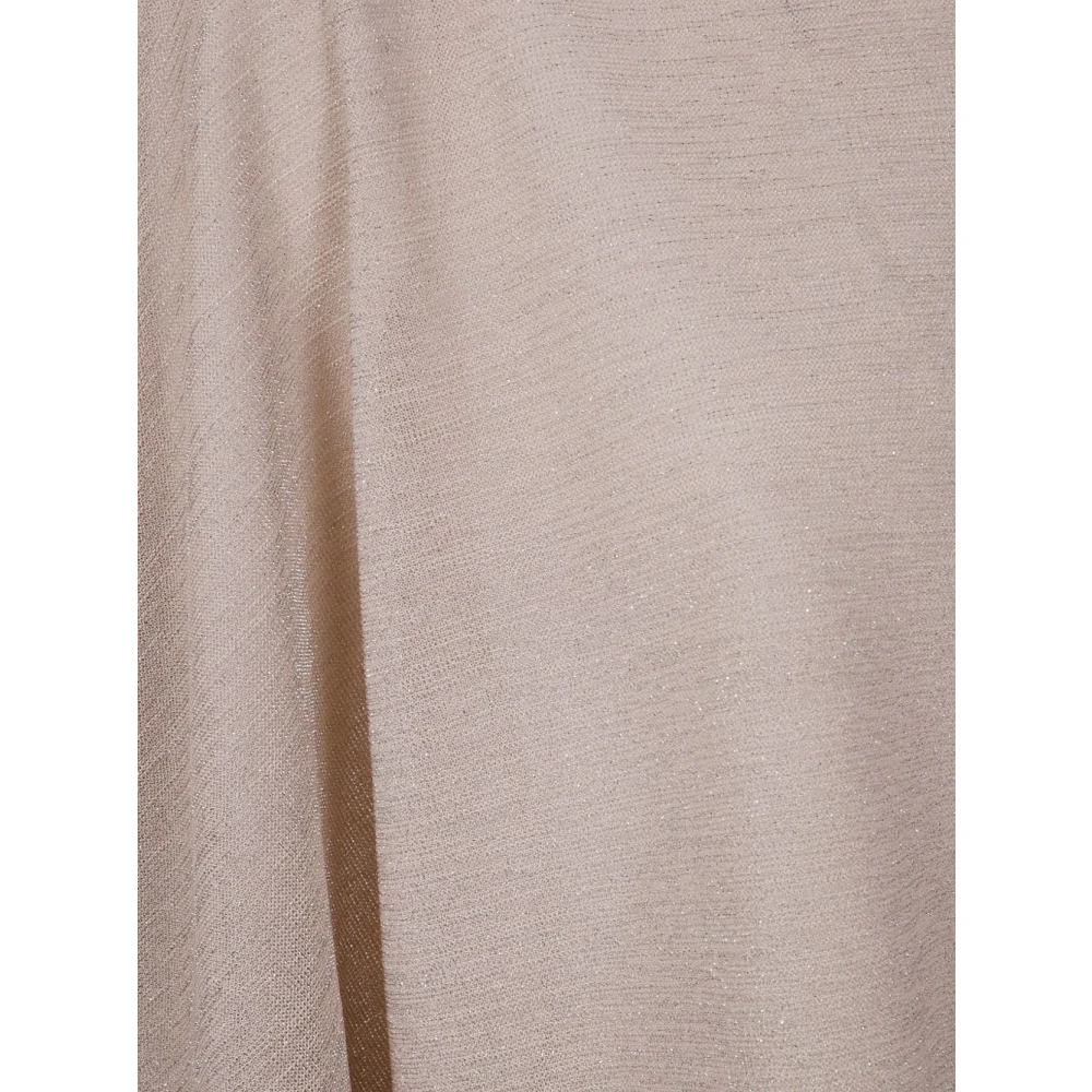 D.Exterior Witte Sjaal Elegant Accessoire Brown Dames