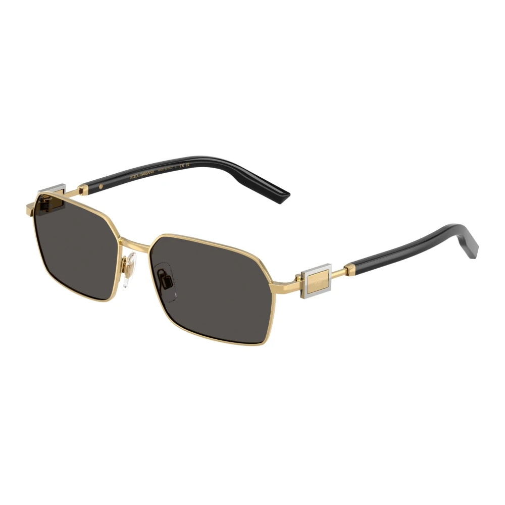 Dolce & Gabbana Men's Yellow Sunglasses, 56 Mm, Geometric Gold Sunglasses
